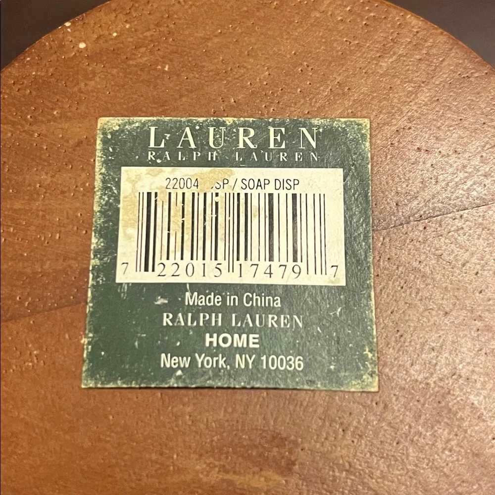 Lauren Ralph Lauren Canister Set of 3 Wood Round Vintage Storage Decoration